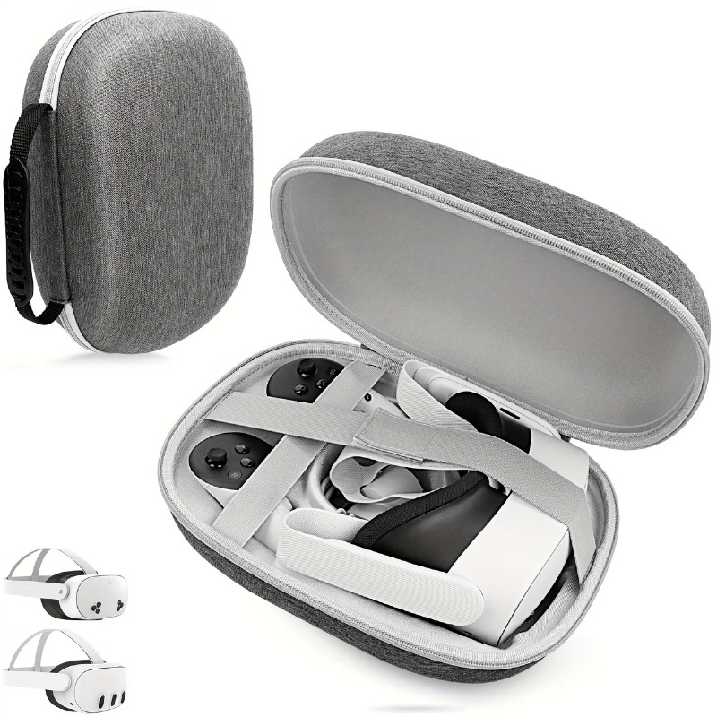 Suitable for Meta Quest3S/3/2 Vr Glasses All-In-One Cosmetics Bag Handbag Hard Box Eva Bag Anti-Pressure and Bubble Wrap