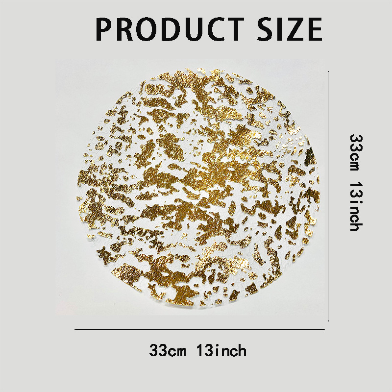 Одноразовая золотая подставка, металлическая, круглая, с золотым фольгированным сетчатым покрытием, в наличии, оптовая продажа