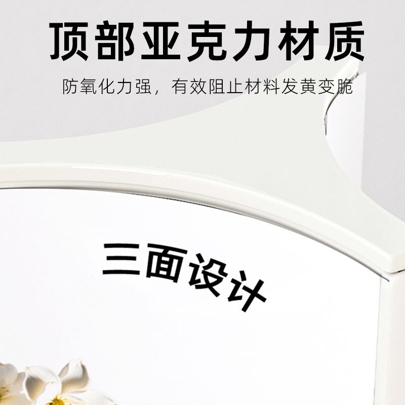 Transparent Acrylic Three-Sided Rotating Table Card Display Board Billboard Table Sign Wine Card Menu Price List