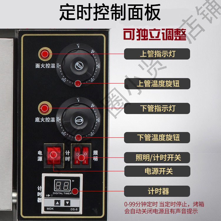 Electric Oven Commercial Intelligent Large-Capacity One-Layer One-Plate Baking Pizza Cake Bread Large Two-Layer Sesame Cake Oven