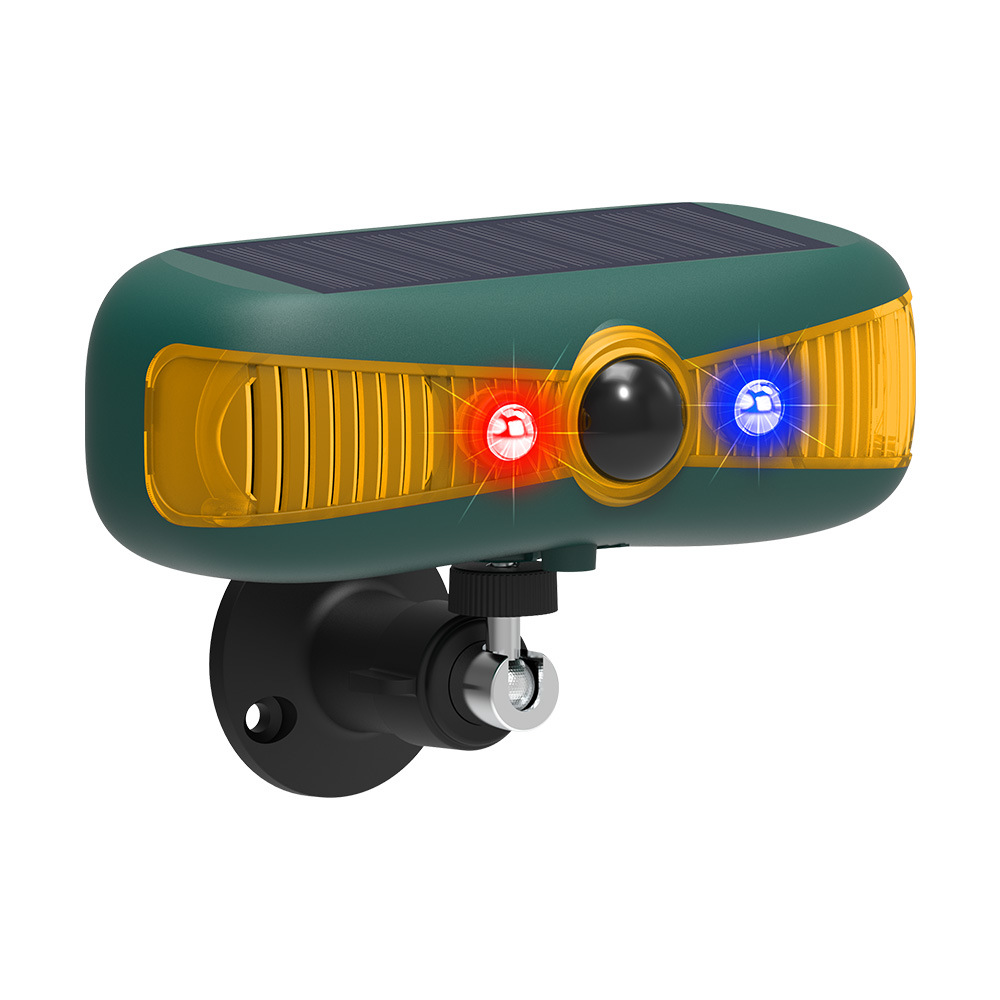 Solar alarm infrared induction sound and light alarm high frequency ultrasonic animal voice drive wild boar weasel