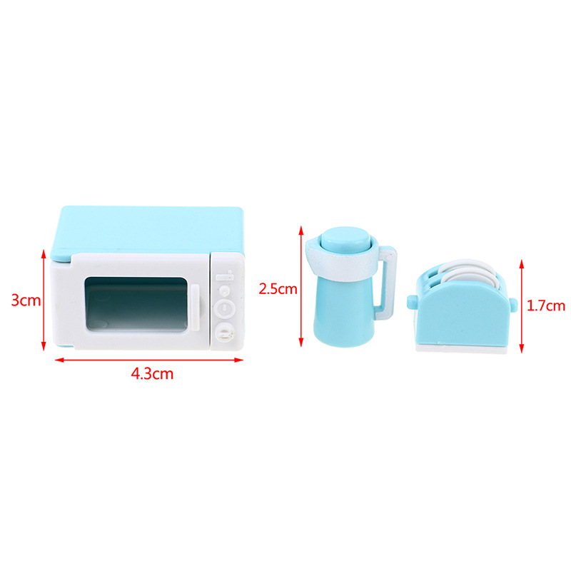 1:12 miniature pocket model Dollhouse children's furniture mini household appliances microwave oven suit
