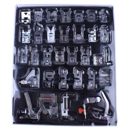 Многофункциональные бытовые швейные аксессуары, набор из 32 лапок для швейной машины, англоязычная версия