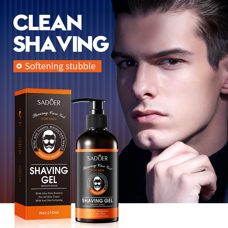 English SADOER men's shaving gel mild and non-exciting clean softening beard cross-border foreign trade Wholesale