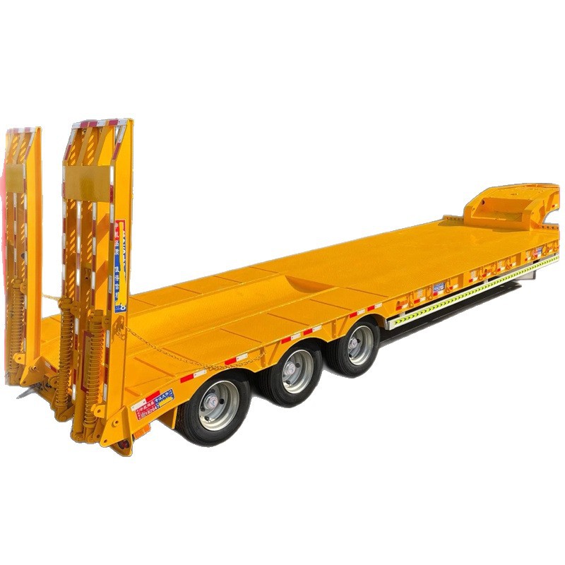 13m Light-Duty Lowbed Semi-Trailer Heavy-Duty Lowbed Semi-Trailer Construction Machinery Transport Trailer Special Vehicle