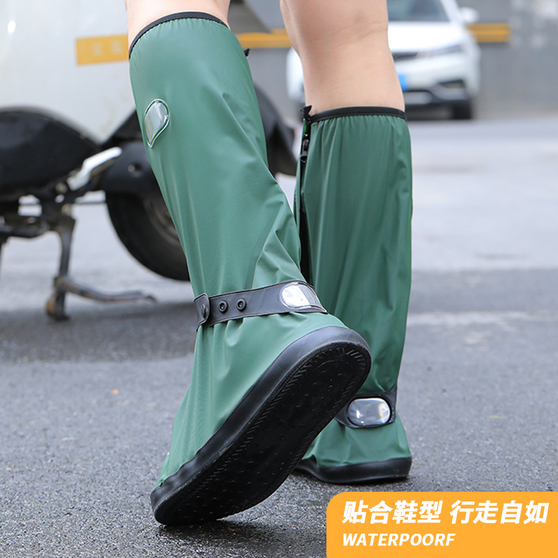 Waterproof Shoe Covers, Wear-Resistant, Non-Slip, Cycling Rain Shoe Covers, High-Tube Rainy Day Waterproof Shoe Covers, Men's and Women's Foot Covers, Outdoor Rainproof