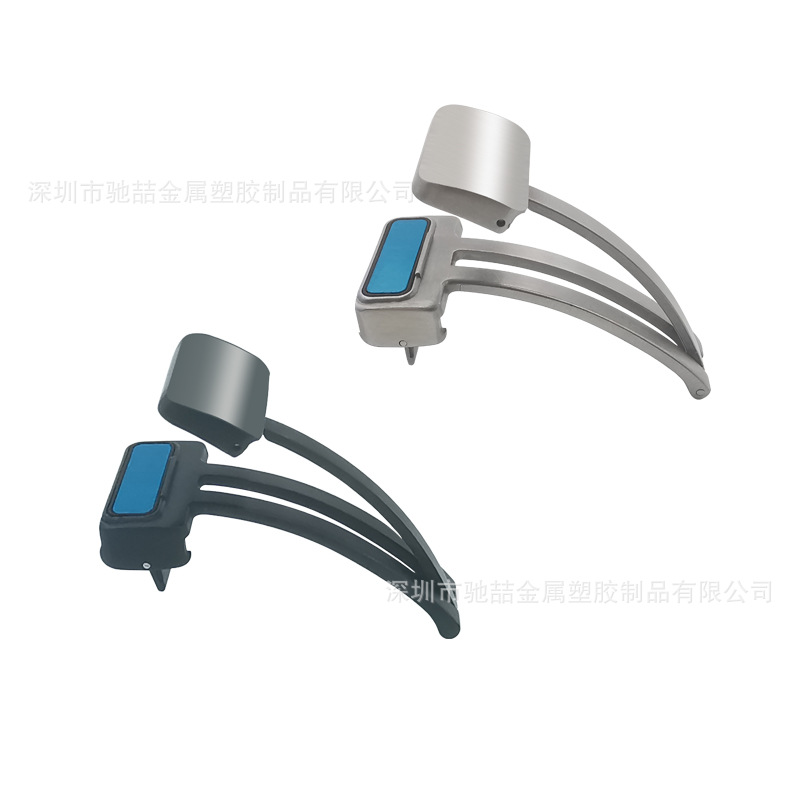 For Samsung Apple Huawei Smart Watch Silicone Strap Stainless Steel Magnetic Folding Buckle Accessories Factory Wholesale