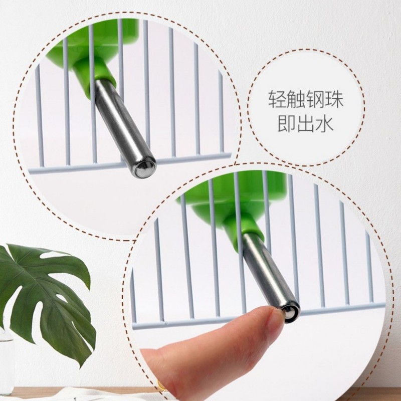 Hamster drinker can be hung cage drinker small pet drinking utensils stainless steel ball kettle leak-proof water feeder