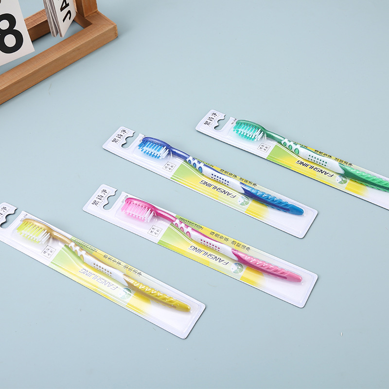 Toothbrush Soft Hair High-end Separate Packaging Adult Bamboo Charcoal Toothbrush Cleaning Tooth Stain Smoke Stain Hotel Hard Hair Toothbrush