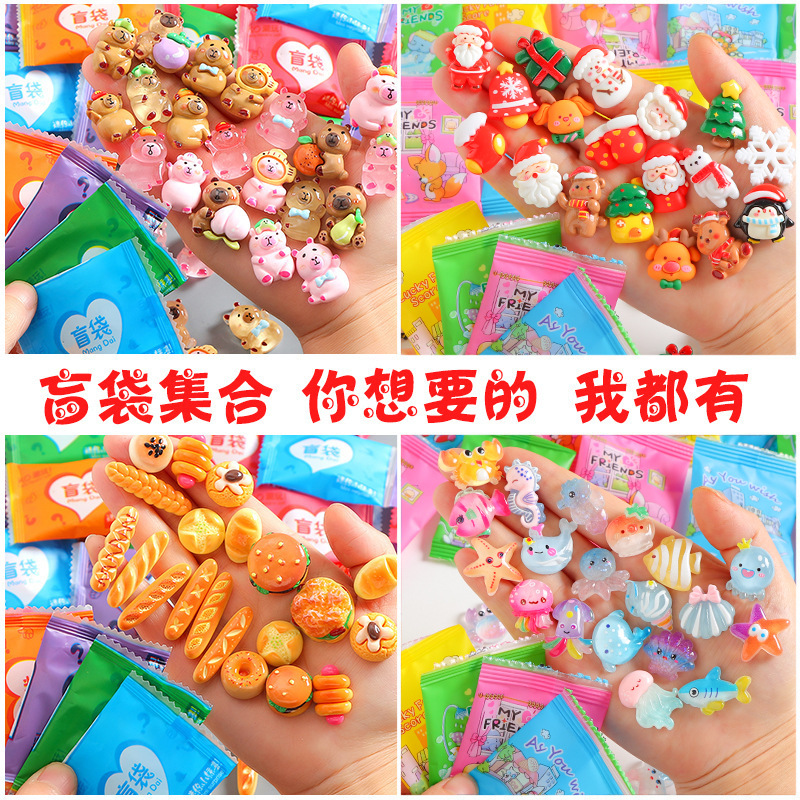 Светящийся симулятор микропищи маленькая черепаха капибара игрушка-сюрприз на Рождество слепой пакет