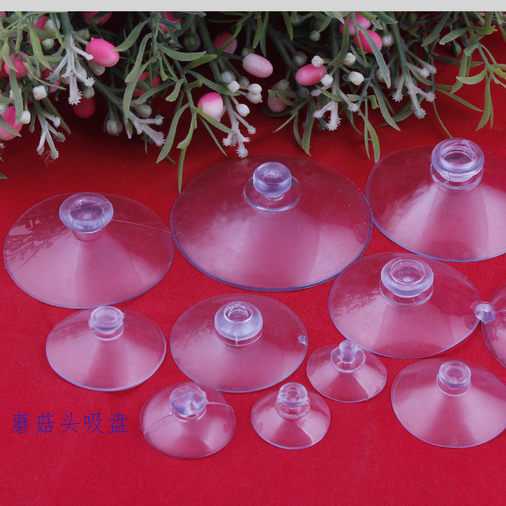 Factory wholesale transparent suction cup toys with strong adsorption perforated suction cup bayonet style mushroom head suction cup