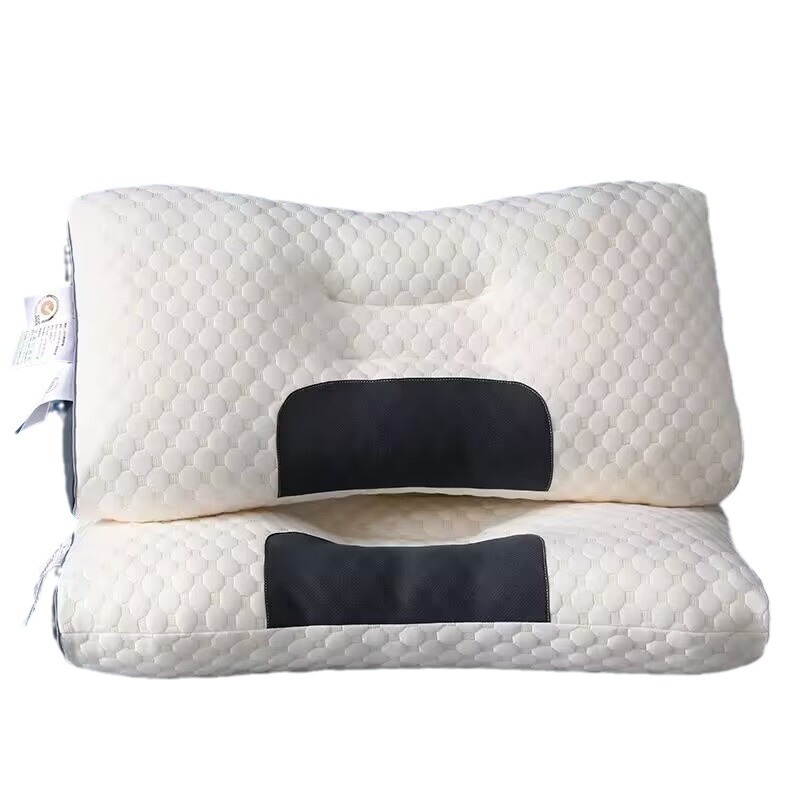 Pillow SPA Honeycomb Massage Pillow 3D Double Spin Knitted Cotton Neck Pillow Core Men's Household No Collapse Cervical Pillow Wholesale