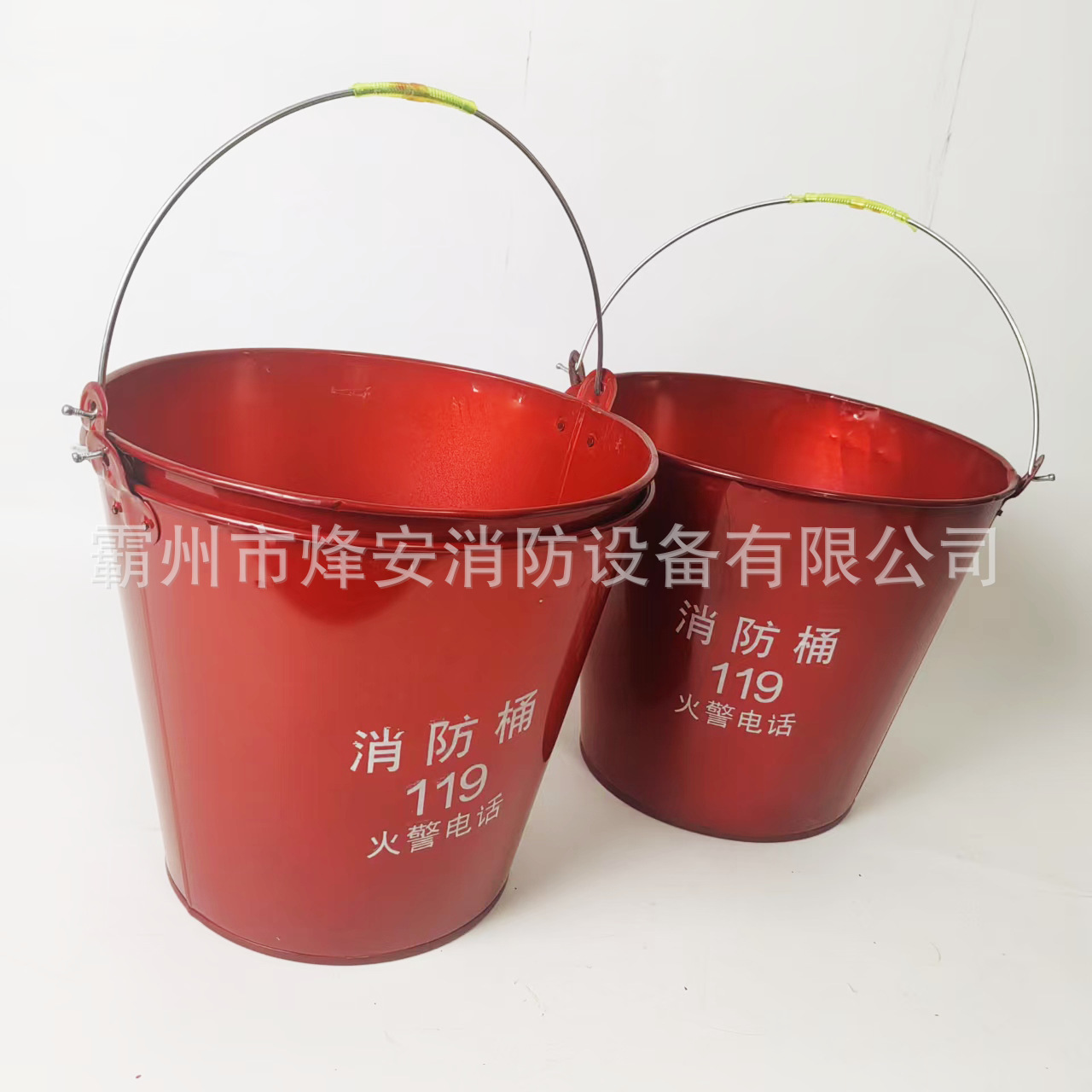 Fire Bucket Spot Wholesale Dropshipping 12L Round Barrel Fire Rescue Yellow Sand Barrel Fire Equipment Thickeneded Iron Red Barrel