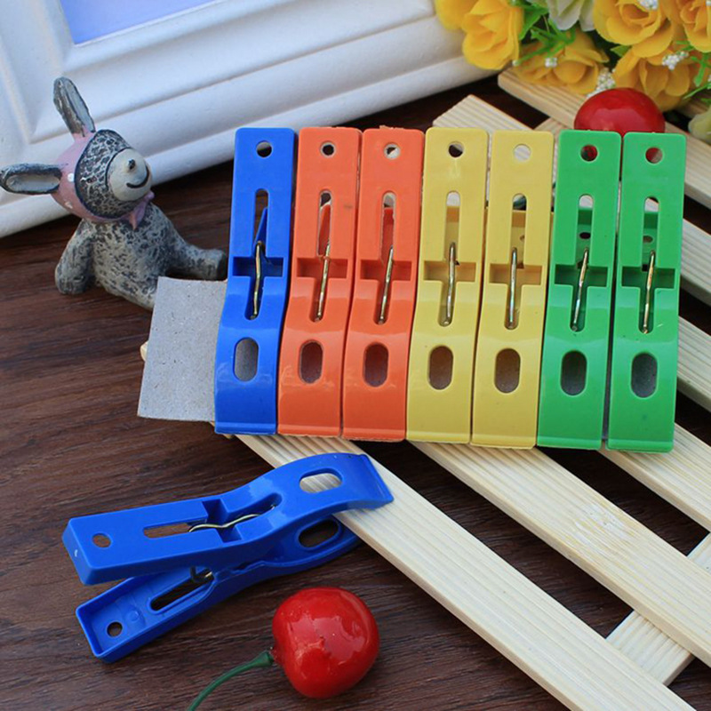 8 Large Quilt Clips, Clothes Drying Clips, Large Clips, Colorful Clips, Plastic Quilt Clips, Wholesale One Yuan