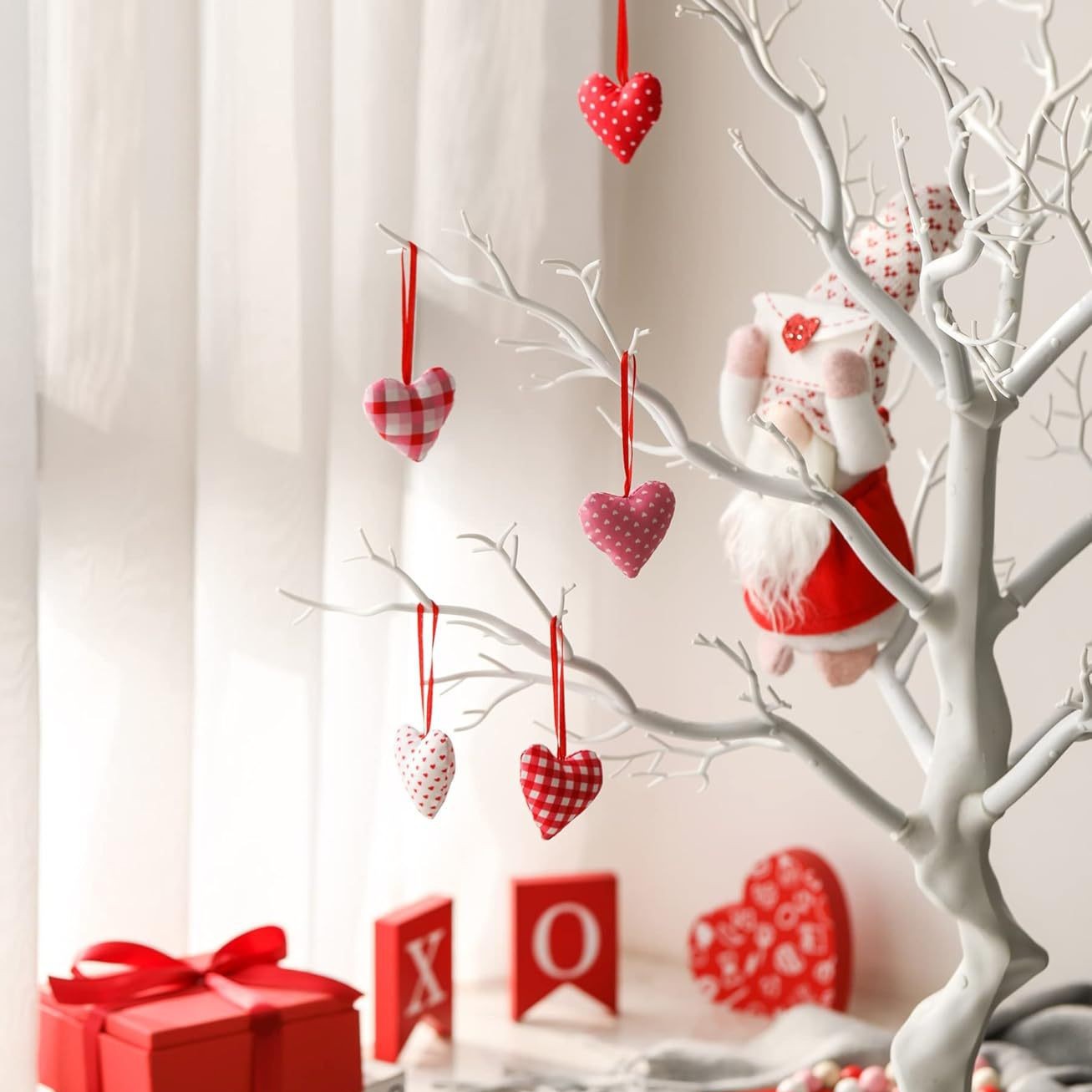 Cross-Border Valentine's Day Felt Fabric Romantic Atmosphere Decorative Pendant Pendant Can Be DIY to Make a Sample Pendant