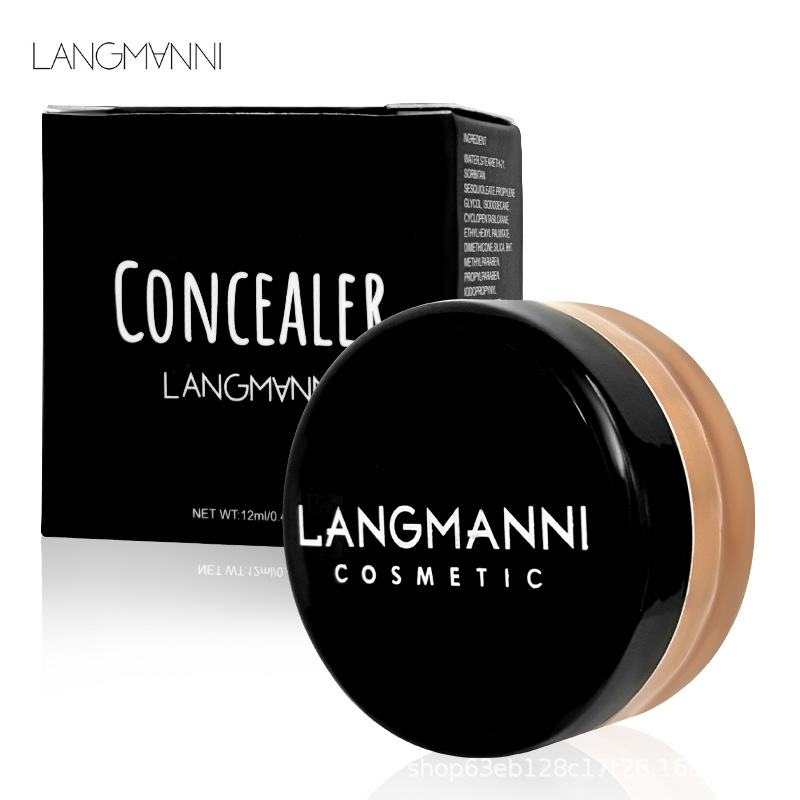 Langmanni Concealer Concealer, Moisturizing, Brightening Skin Color, Long-Lasting Non-Removing Makeup Liquid Foundation Cross-Border