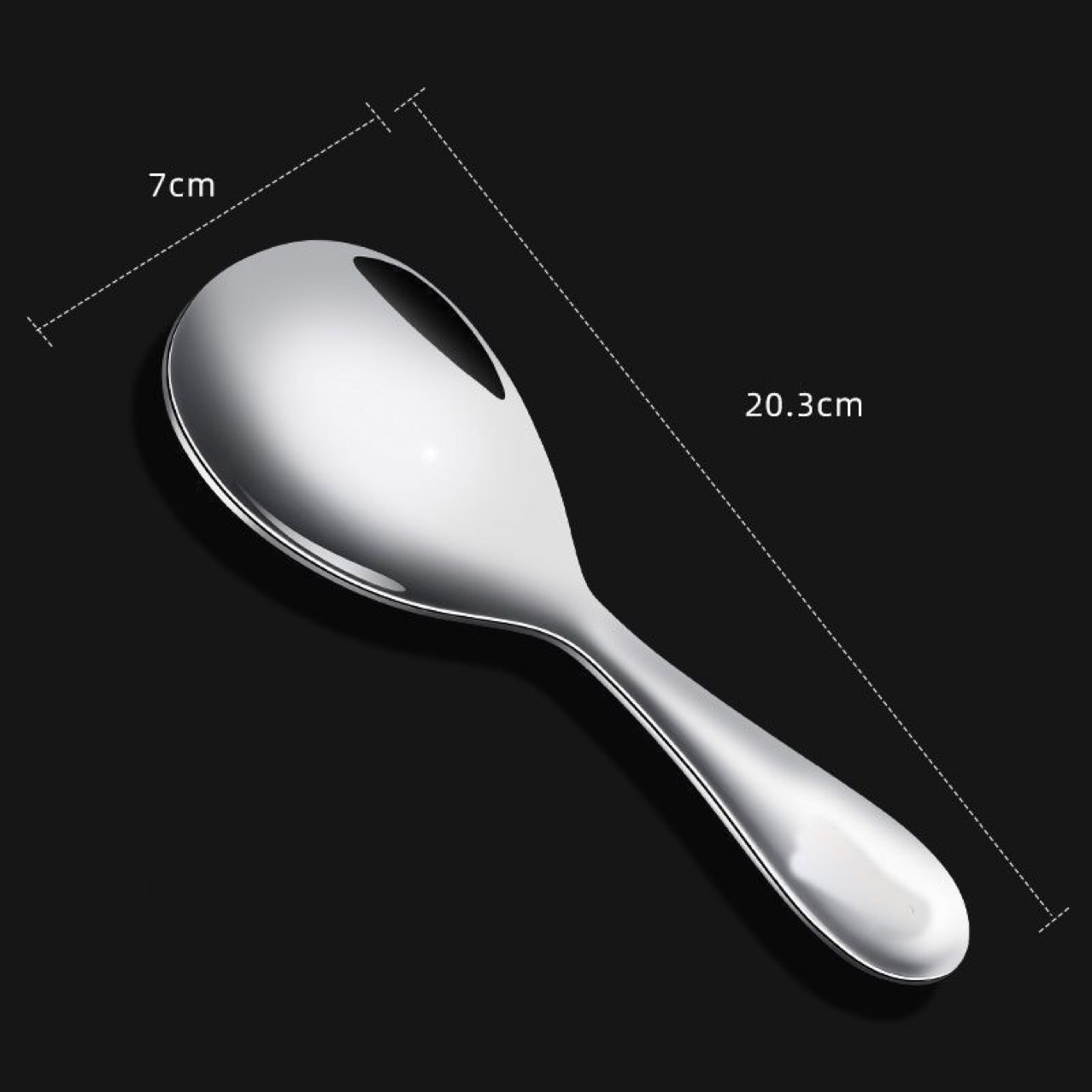 Cross-border Stainless Steel Rice Spoon Extra Thick Rice Spoon Rice Non-stick Rice Spoon Spade Rice Home Rice Spoon