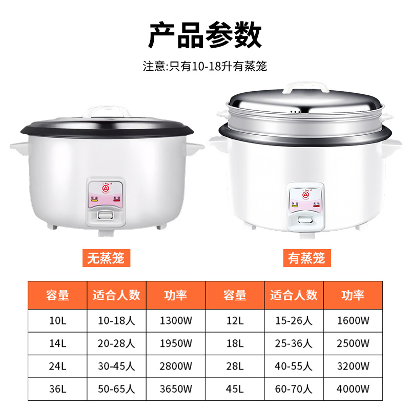 Triangular Rice Cooker Commercial Drum-Shaped Pot Canteen Hotel 10L-45L Household Old-Fashioned Large-Capacity Rice Cooker Wholesale