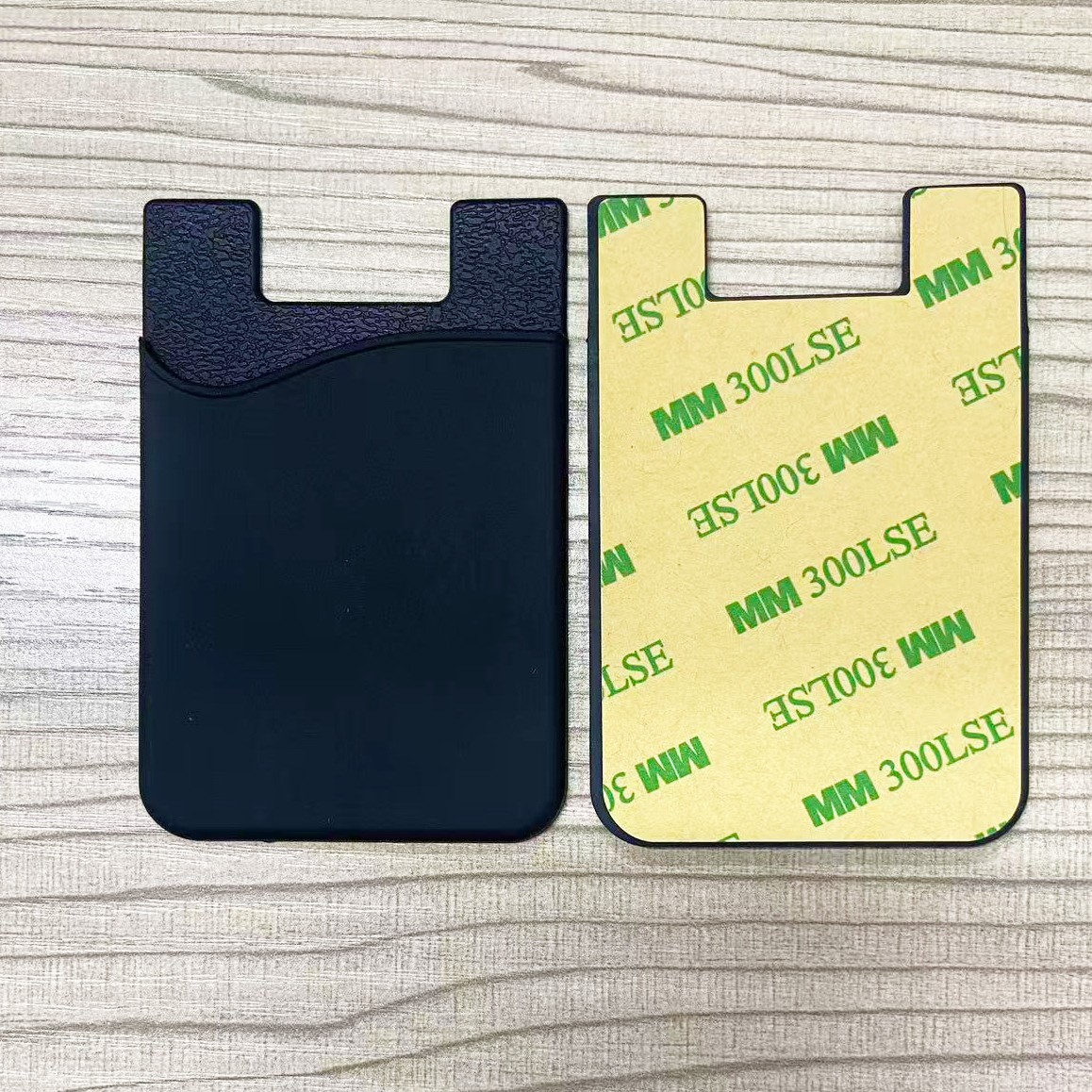Silicone Card Holder, Silicone Card Sticker, Bank Bus Card Holder, Phone Back Sticker, Can Be Screen-Printed, Pad-Printed, or Uv-Printed with Logo