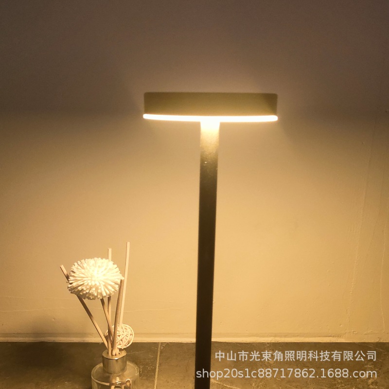 Nordic in stock Iron I-shaped Table Lamp Battery Bar Retro Bedside Touch Eye Protection Desktop Metal Simple Table Lamp