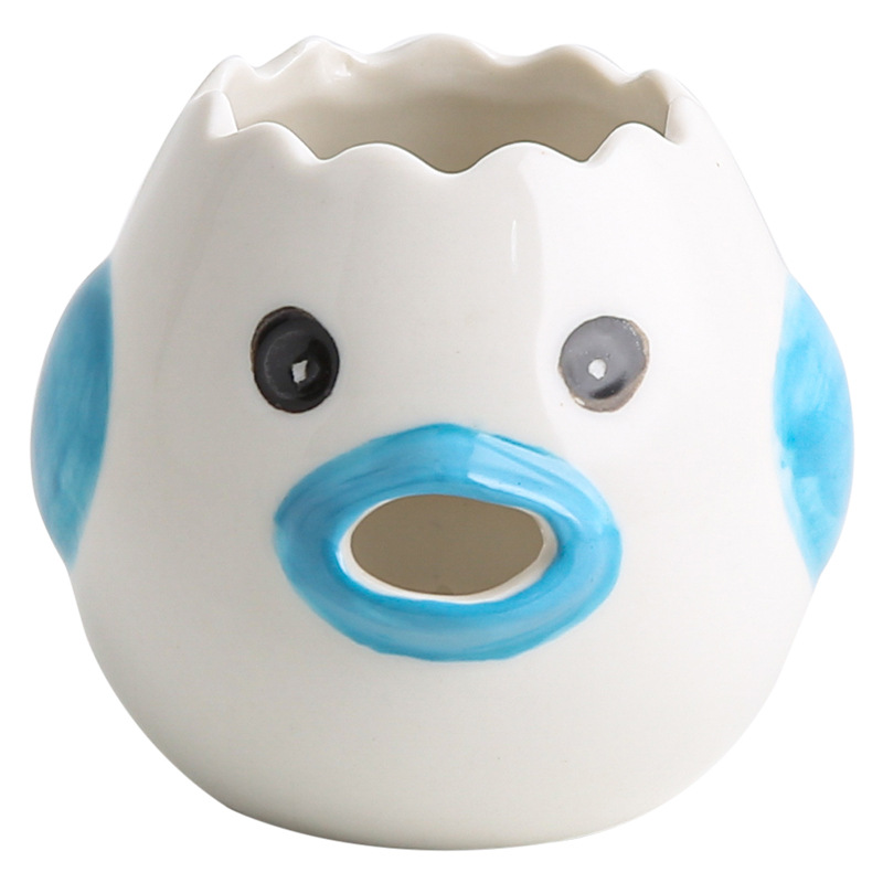 Scandinavian Creative Ceramic Egg White Protein Separator Household Egg Liquid Egg Yolk Filter Baking Tool Easy to Clean