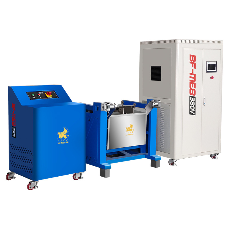 Hydraulic Pouring Smelting Furnace, Large-Capacity and Efficient Metal Smelting Machine, Silver-Copper-Aluminum Alloy Medium-Frequency Smelting Equipment