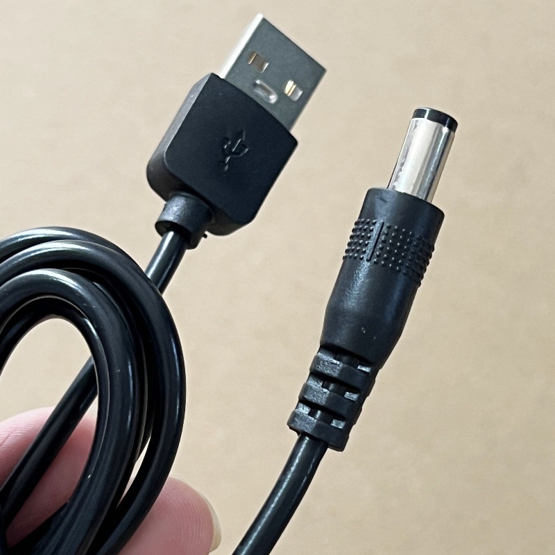 USB Cable with Bayonet Connector, Tin-Plated Tail, Small Appliance Night Light Dc Cable with Card