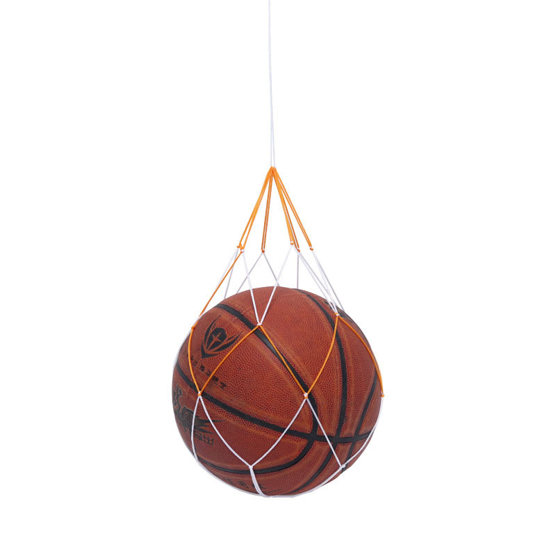 Basketball Football net pocket yellow white black and white thick hand-woven ball pocket portable large capacity nylon net ball pocket