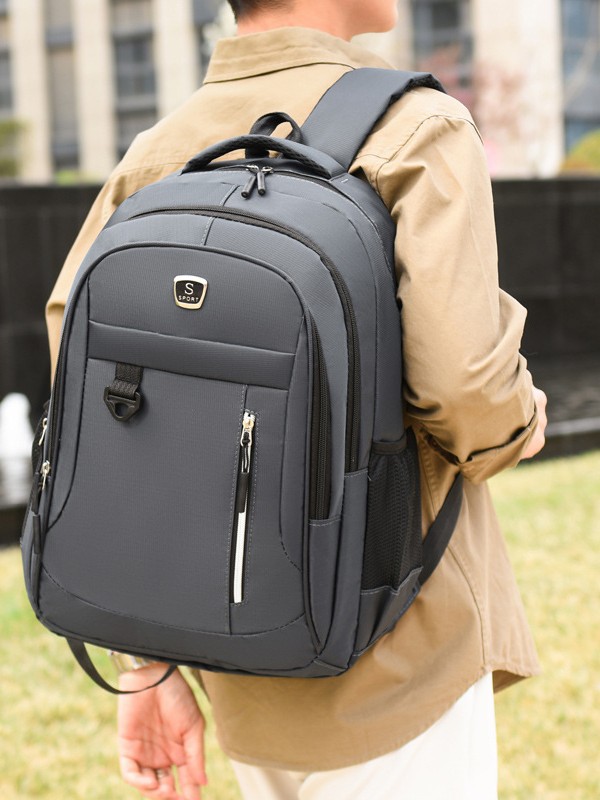 Cross-Border Large-Capacity Leisure Travel Backpack Men's College Student Bag Simple Computer Business Fashion Backpack