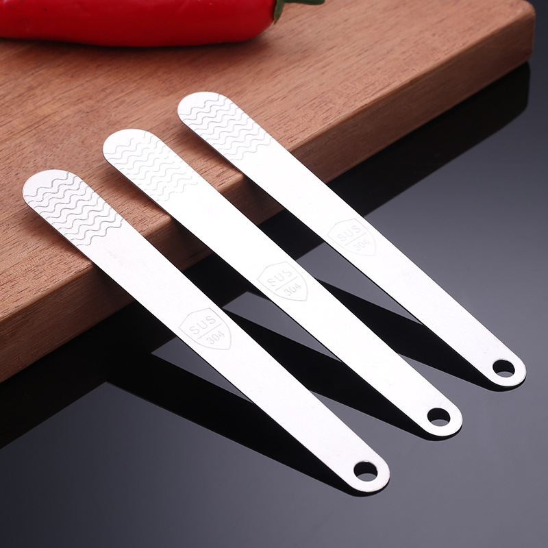 304 Stainless Steel Dumpling Filling Spoon Household Wonton Tool Kitchen Artifact Manual Filling Stirring Filling Stick