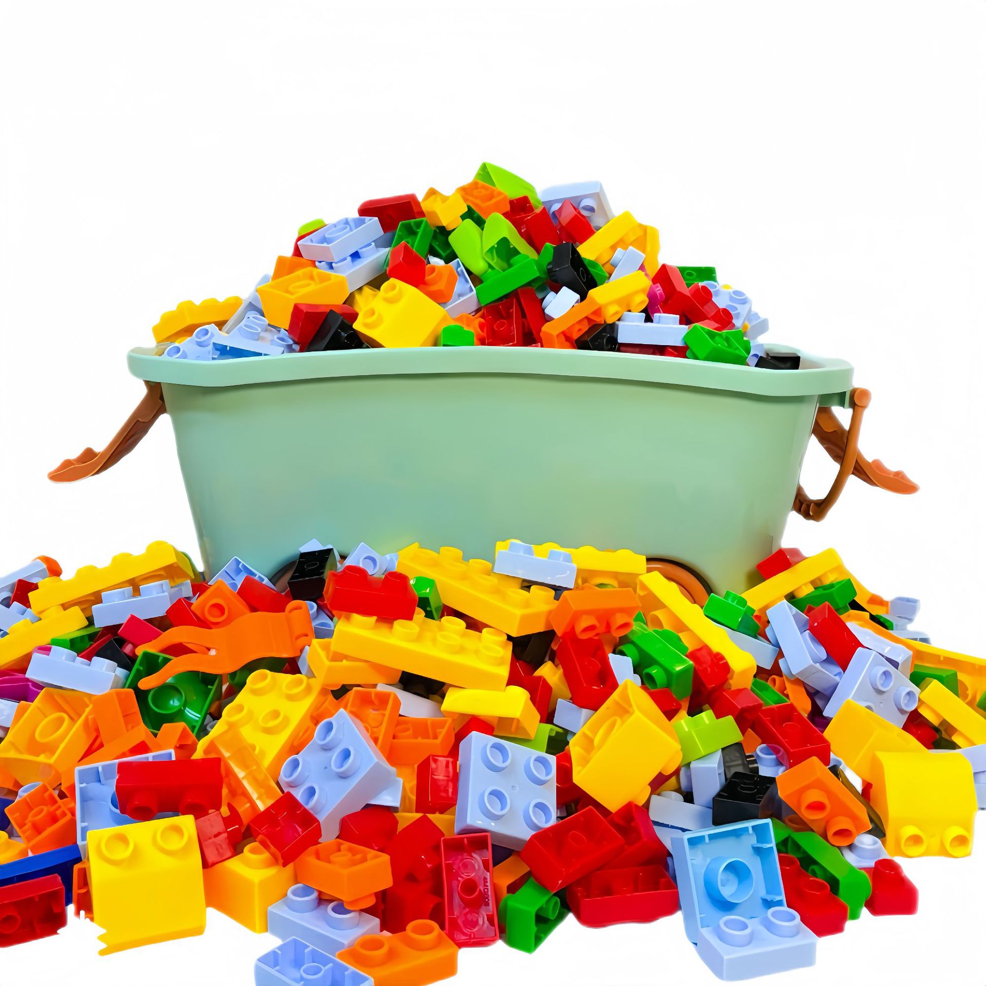 Compatible with Lego Bulk Building Block Storage Bucket Children's Educational Assembly Toys Three-Dimensional Puzzle Car Large Particle Building Blocks