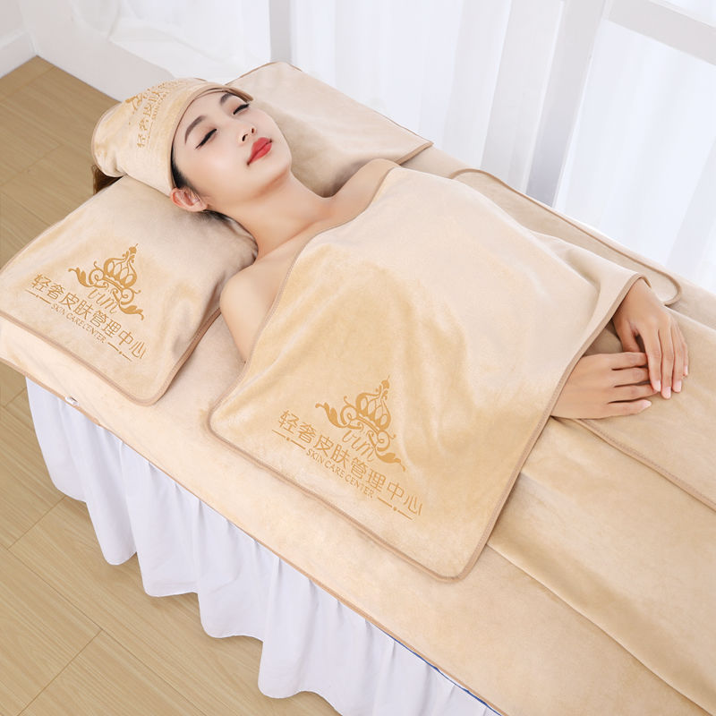 Beauty salon towel special suit closed toe towel bed towel skin management towel bath towel suit printable LOGO
