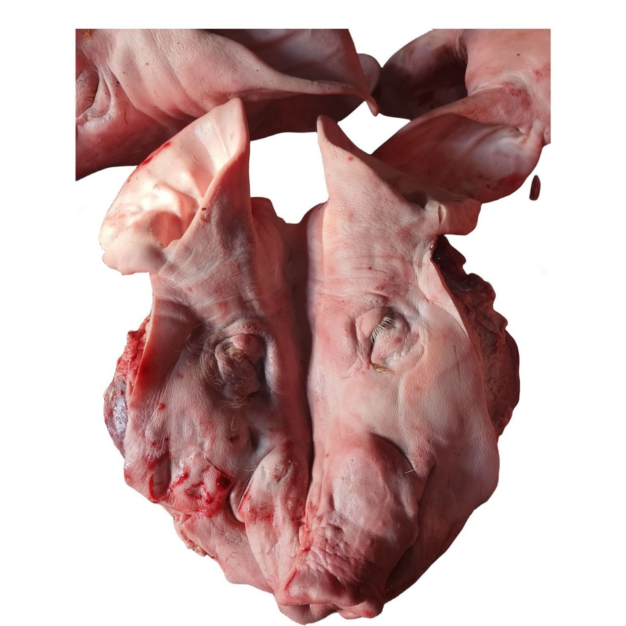 Fresh Pig Face New Year Dish, Pig Head Paste, Cured Goods, Frozen Pig Head, Shaoxing Whole Pig Head with Ears Removed, Wholesale