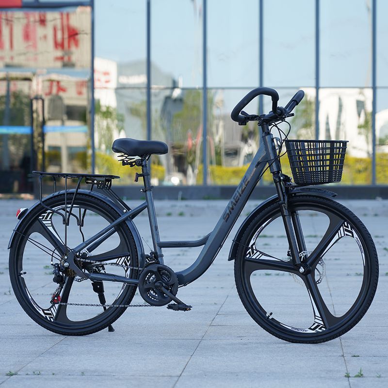 Shengmeize Adult Long-Distance Travel Bicycle Variable Speed Shock-Absorbing Butterfly Men's and Women's 26-Inch Road Bicycle