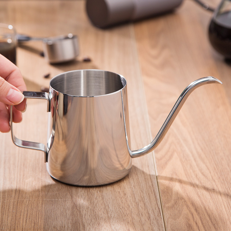 Hand Coffee Pot Mini Long Mouth Small Mouth Pot Stainless Steel Hanging Ear Coffee Sharing Pot Home Brewing Coffee Utensils