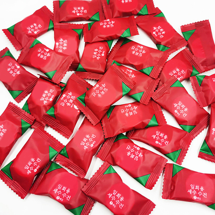 Compressed Towel Travel Size Disposable Towel Women's Portable Pure Cotton Candy Cleansing Towel Compressed Small Square Towel Bath Towel