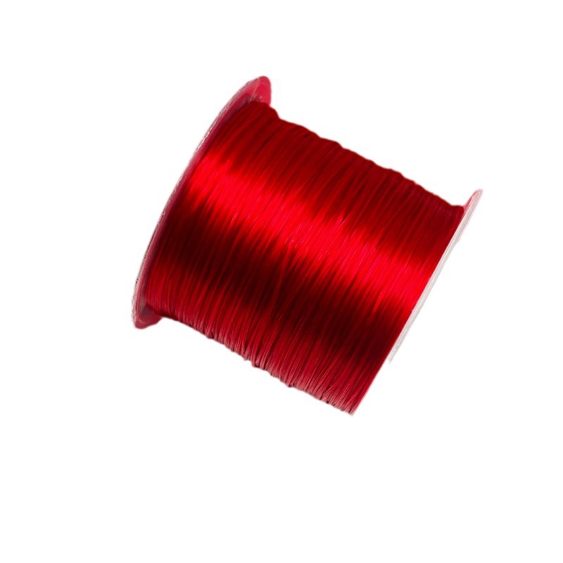50m Flat Crystal Wire Hair Extension Elastic Wire Elastic Wire Good Elasticity Wear-Resistant Bead Wire DIY Beaded Bracelet Wire