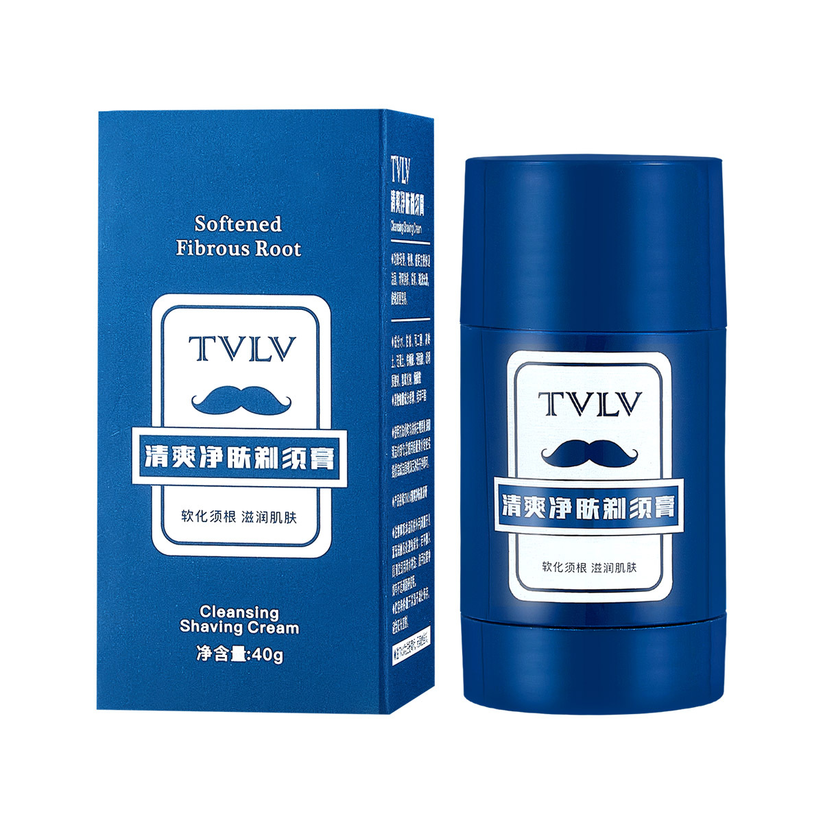 Tvlv Refreshing Purifying Shaving Cream Moisturizing Cleansing Foam Softening Beard Men's Essential Shaving Stick Smooth
