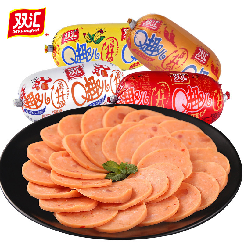 Shuanghui corn sausage spicy crispy sausage sweet hot dog sausage barbecue ham sausage instant noodles partner to satisfy hunger