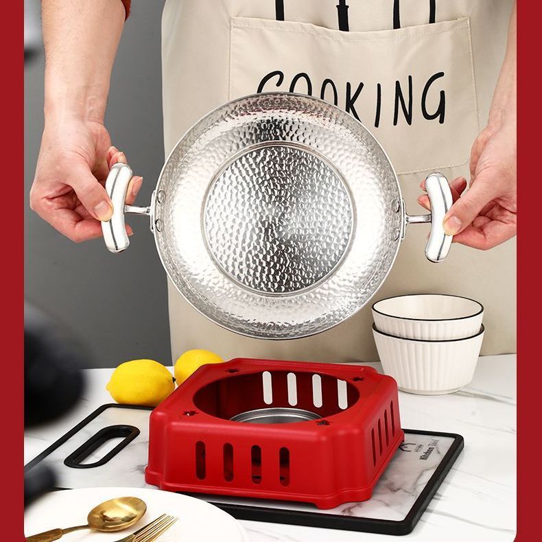 Алкогольная печь, маленький горячий горшок, утолщенная сухая печь, коммерческая нержавеющая сталь, печь для нагрева, антипригарная, для рыбы и морепродуктов