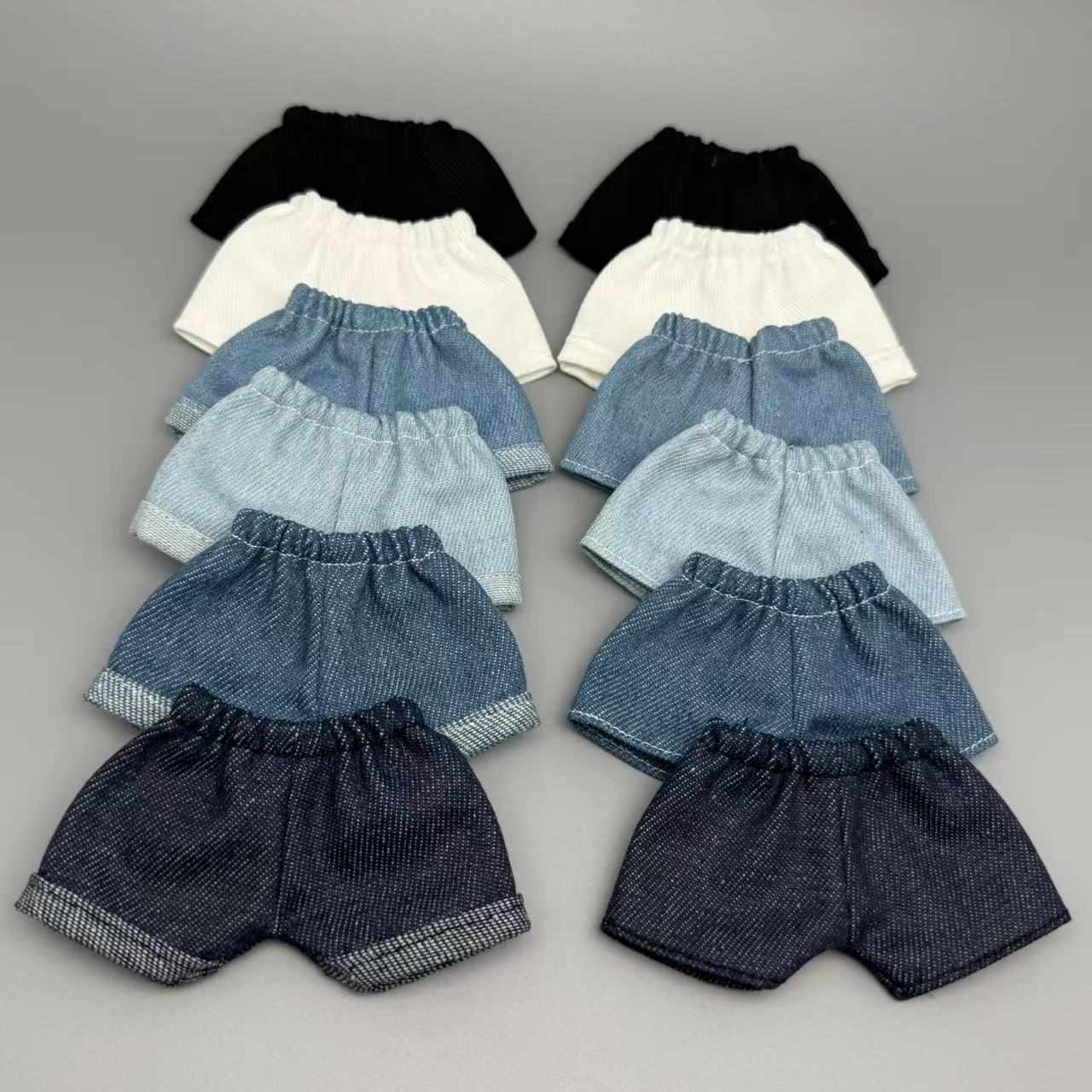 Suitable for 17cm Labubu Denim Shorts, 15cm Doll Labubu Universal Summer Shorts, Versatile Replacement Pants