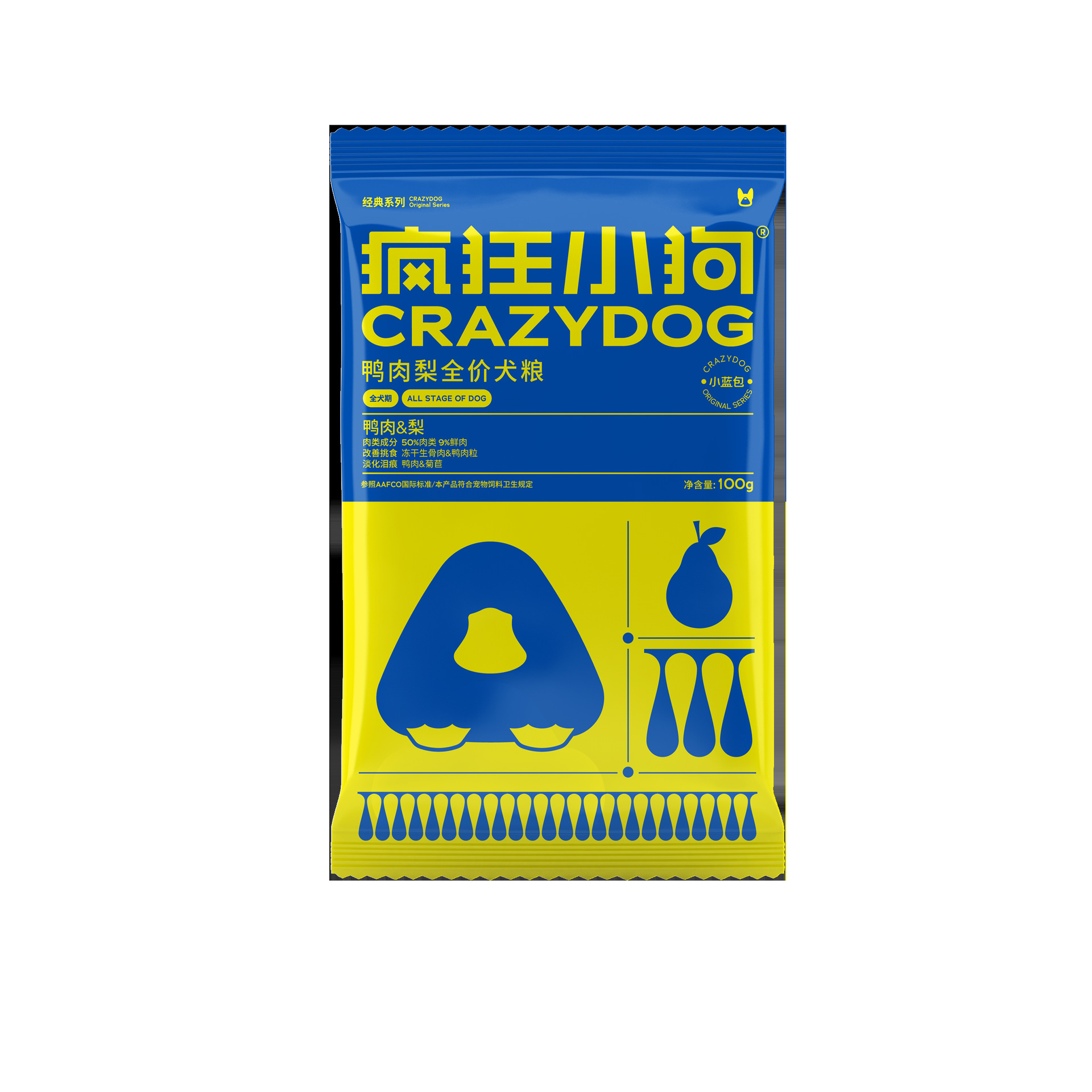 Crazy Puppy Trial Pack Freeze-Dried Half-Pack Trial Chicken and Purple Sweet Potato Dog Food Trial