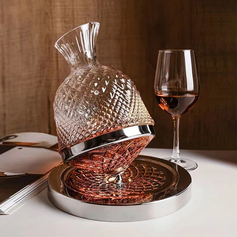 Набор декантеров, прозрачное стекло, бизнес-подарок, ретро из нержавеющей стали