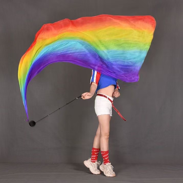 Creative Props for the Opening Ceremony of the Gauze Ball Sports Meeting, Ribbon Dance, Belly Dance Gauze Scarf, Opening Dance, Silk Ball