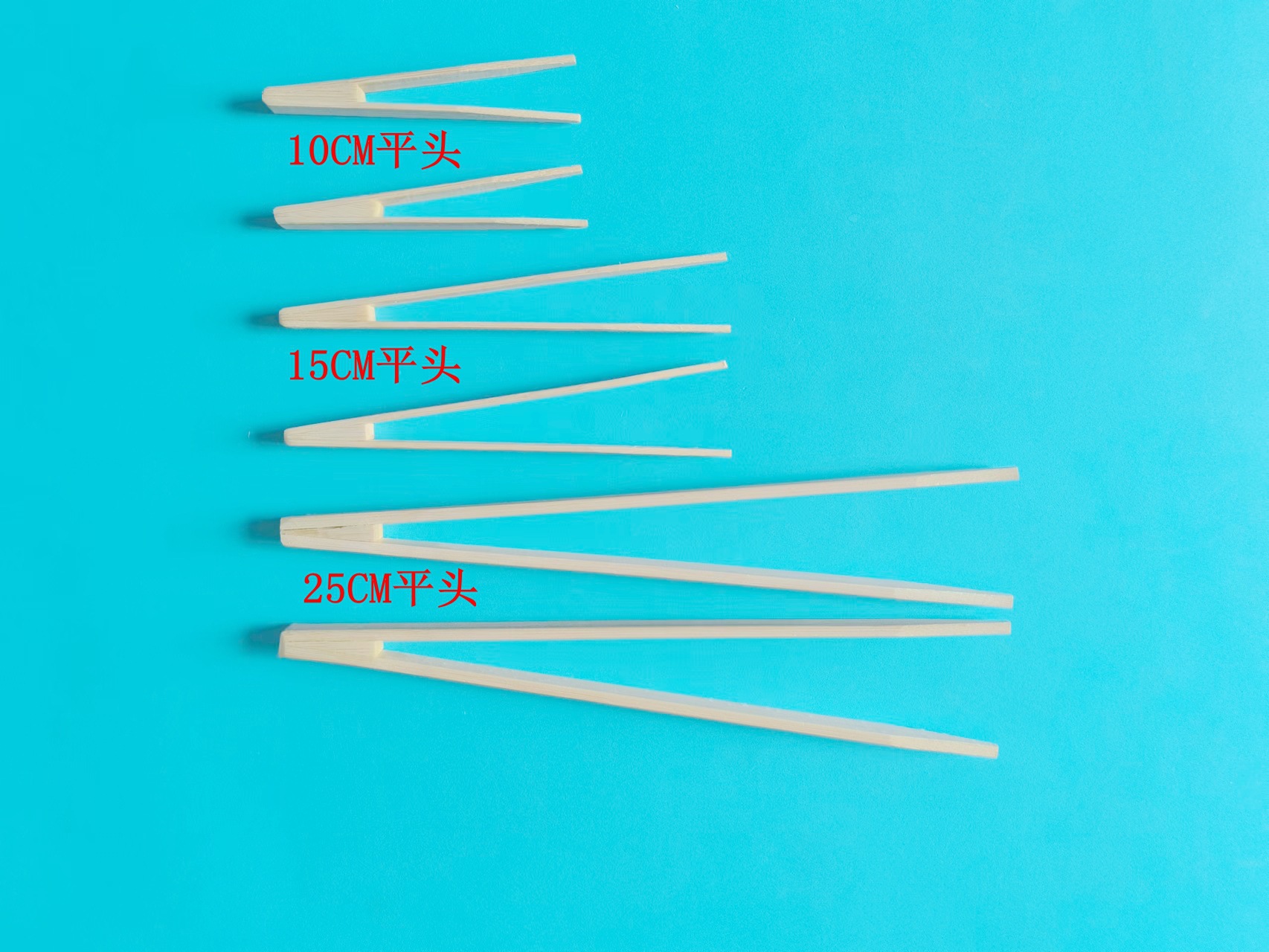 Chip clip wafer clip 15cm anti-static bamboo tweezers pointed anti-static bamboo clip flat 150mm wooden tweezers