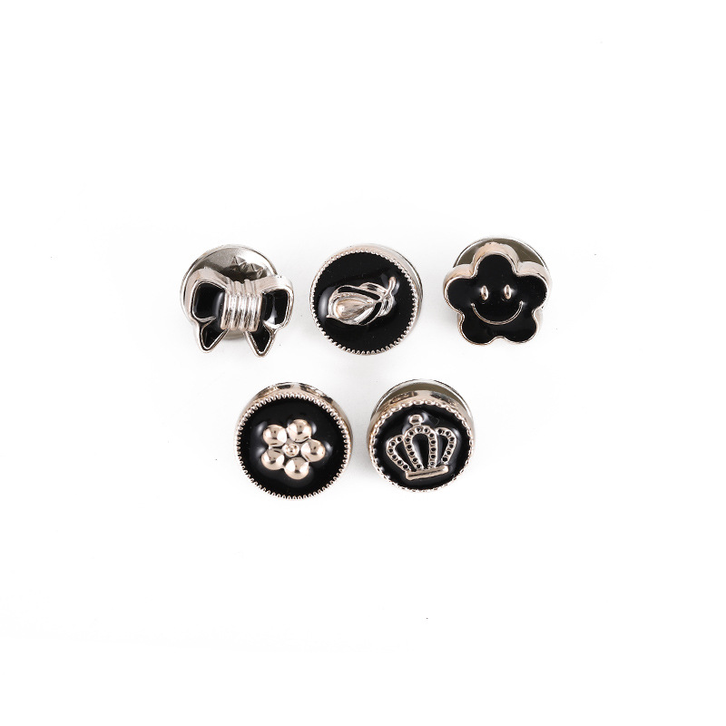 Korean-style detachable anti-exposure buckle shirt seamless decorative chest pin buckle wholesale invisible plastic adjustable nail-free buckle