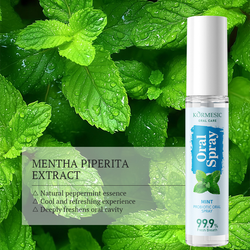 Kormesic Mint Probiotic Series Oral Spray Oral Spray Fresh Cross-Border Export Manufacturer Wholesale