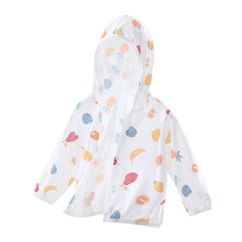 Baby's Sunscreen Clothing Summer Thin Breathable Pure Cotton Baby Air-conditioning Shirt Men's and Women's Sunscreen Clothing Coat