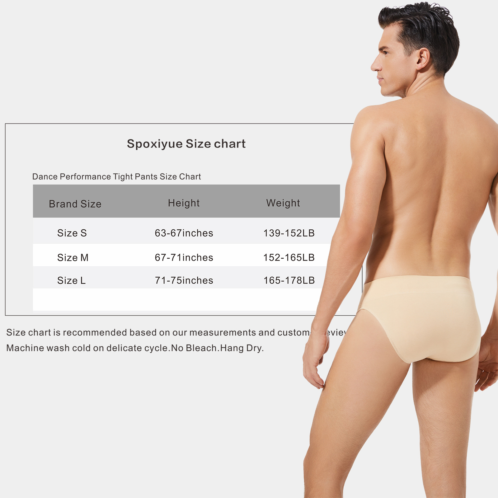 Dance Full-Seat Underwear for Men, Pure Cotton High-Cut Performance Underwear, Anti-Exposure Triangle Underwear, Custom-Made