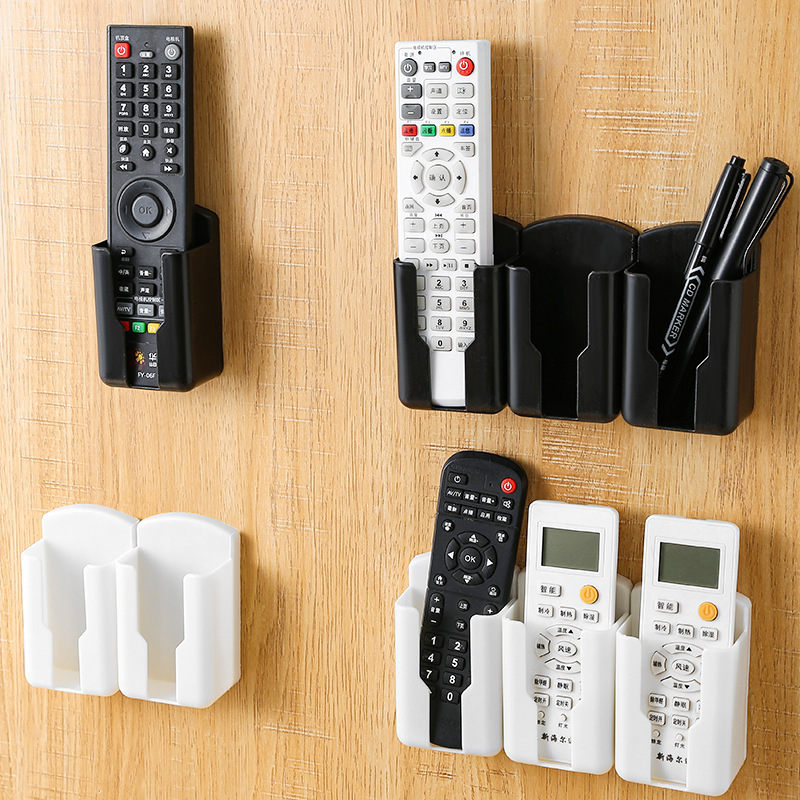 Air Conditioner Tv Remote Control Storage Box Desktop Wall-Mounted Storage Rack Remote Control Mobile Phone Charger Storage Box